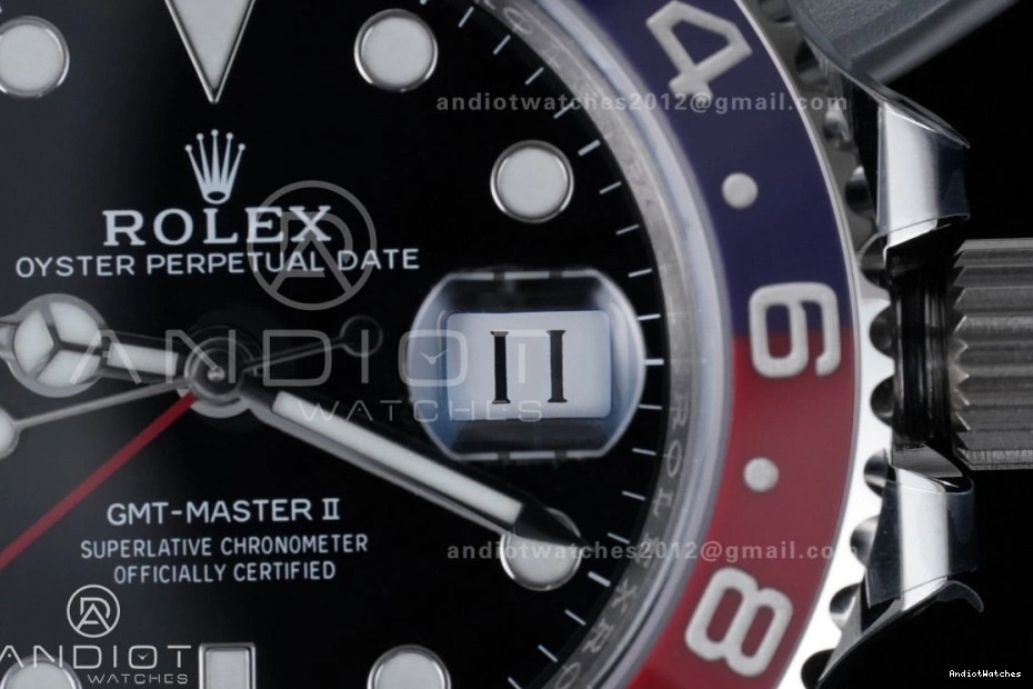 SH3285 V 1:1 Bezel BLRO Best New SS Pepsi OdorResistant Master (UV Edition II ARF ) On Oyster Bracelet 904L GMT 126710 858 0420